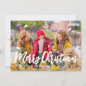 Moderne gladde glans van glans feestdagenkaart (Voorkant)