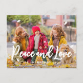 Moderne gladde glans van glans feestdagenkaart (Voorkant)