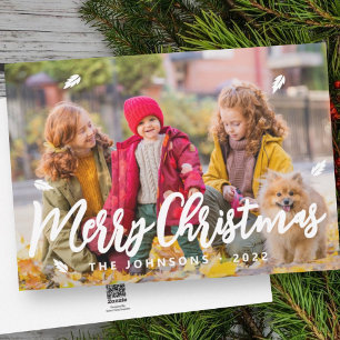 Moderne gladde glans van glans feestdagenkaart