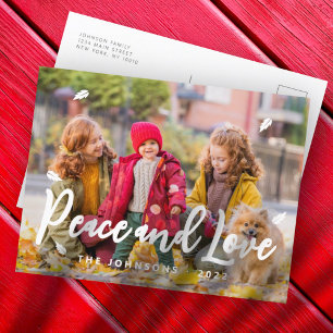 Moderne gladde glans van glans feestdagenkaart