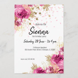 Moderne Glam Chic Bloemen voor alle gelegenheden Kaart