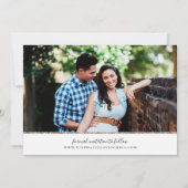 Moderne Glam Fotocollage Save The Date (Achterkant)