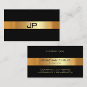 Moderne Glam Gold Light Elegant Plain Luxury Chic Visitekaartje (Voorkant / Achterkant)