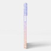 Moderne Glam Pastel Glitter iPhone Case iPhone Hoesje (Rechterkant)