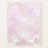 Moderne Glam Pink Silver Personnaliser Nom Planifi (Dos)