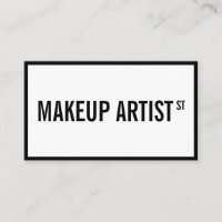 Moderne glam witte zwarte straat teken make-up art