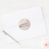 Moderne Glamour Glitter Classic Round Sticker (Envelop)