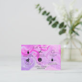 Moderne glans ridescent spaarkaars visitekaartje (Staand voorkant)