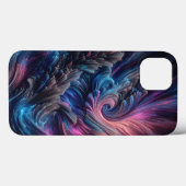 Moderne glasvezel Flow Phone Case - Levendig Blauw (Achterkant (horizontaal))