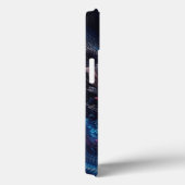 Moderne glasvezel Flow Phone Case - Levendig Blauw (Achterkant / Rechts)