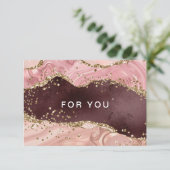 Moderne Glitter Cadeaubonnen (Staand voorkant)