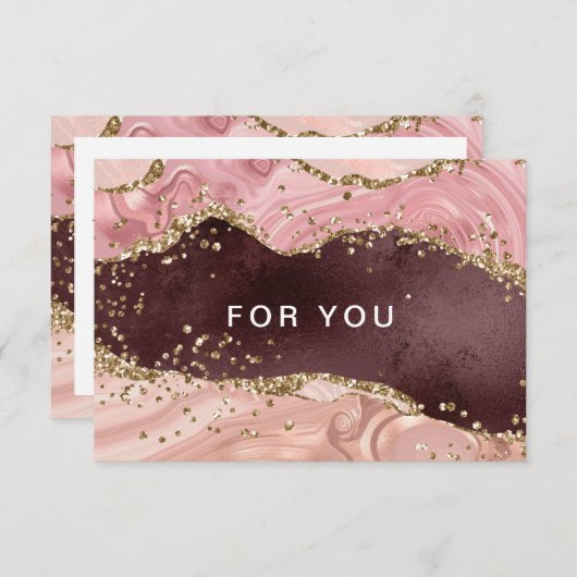 Moderne Glitter Cadeaubonnen (Voorkant / Achterkant)