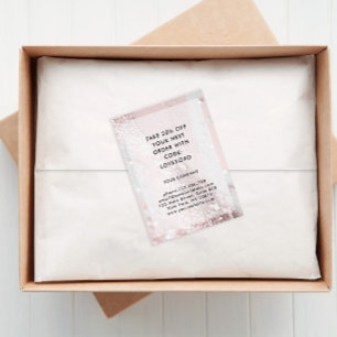 Moderne Glitter Discount Card Kortingskaartje