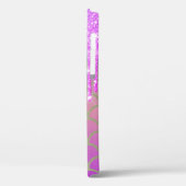 Moderne glitter DripS Mermaid Scale, Monogram Case-Mate iPhone Case (Achterkant / Links)