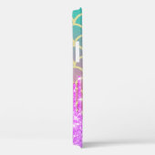 Moderne Glitter DripS Zeemeermin Schaal ,Monogram Case-Mate iPhone Case (Achterkant / Rechts)
