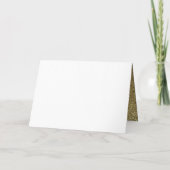 Moderne Glitter Gold Black & White 50ste verjaarda (Achterkant)