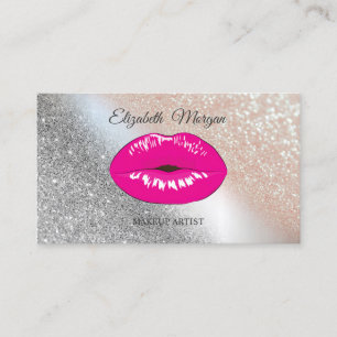 Moderne Glitter , Lippen, Visagist Visitekaartje