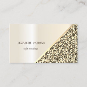 Moderne Glitter Pailletten Geometrisch, Abstract Visitekaartje
