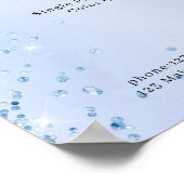 Moderne Glitter Prijslijst Poster (Hoek)