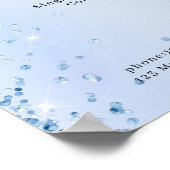 Moderne Glitter Prijslijst Poster (Hoek)