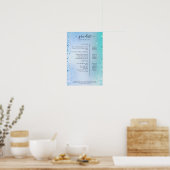 Moderne Glitter Prijslijst Poster (Keuken)