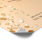 Moderne Glitter Prijslijst Poster (Hoek)