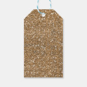 Moderne Glitter Roze Gouden Blush Glam Dank Je Cadeaulabel (Achterkant)