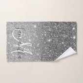 Moderne Glitter Sparkles Persoonlijk Bad Handdoek (Handdoek)