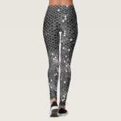 Moderne Glitter Sparkles Persoonlijk Leggings (Achterkant)