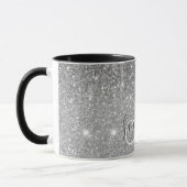 Moderne Glitter Sparkles Persoonlijk Mok (Links)