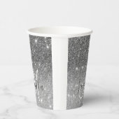 Moderne Glitter Sparkles Persoonlijk Papieren Bekers (Rechts)