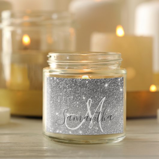 Moderne Glitter Sparkles Persoonlijk Vierkante Sticker