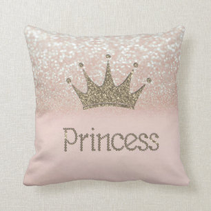 Moderne Glitter Tiara,Prinses, Glitter Bokeh Kussen