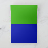 Moderne glitterpauw feestdagen kaart (Binnen)