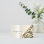 Moderne glitterreeksen geometrisch, Abstract Visitekaartje (Staand voorkant)