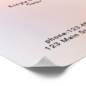 Moderne glitters prijslijst Poster (Hoek)