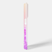 Moderne glitterschijven, Ombre, Monogram Case-Mate iPhone Case (Achterkant / Rechts)