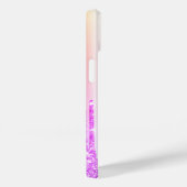 Moderne glitterschijven, Ombre, Monogram Case-Mate iPhone Case (Achterkant / Rechts)