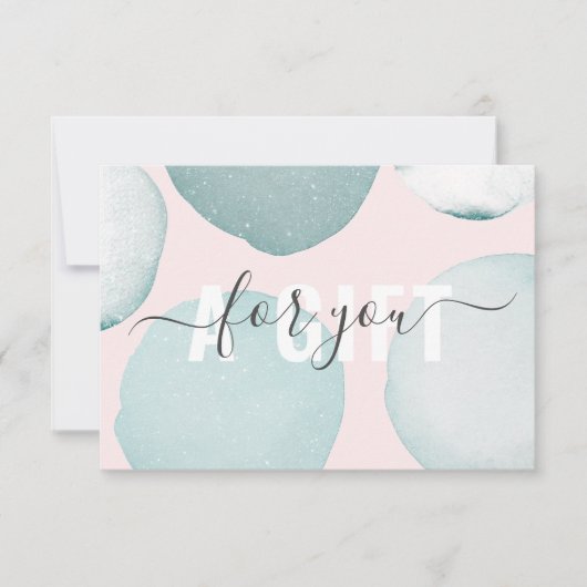 Moderne Glitzer Geschenkgutscheine Flachkarte (Voorkant)