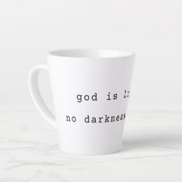 Moderne God is Licht Latte Mok