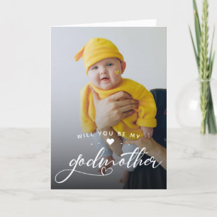 Moderne Godmother voorstel foto Kaart