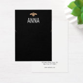 Moderne Gold Bee Black Ketting-kaart Visitekaartje (Bureau)