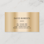 Moderne Gold Cleaning Service Visitekaartje (Achterkant)