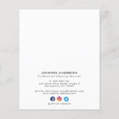 Moderne Gold- en Roos Gold-reinigingsdiensten Flyer (Achterkant)