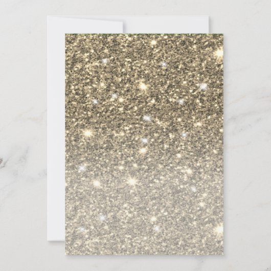 Moderne Gold Glitter Arch Foto Afstuderen Kaart (Achterkant)