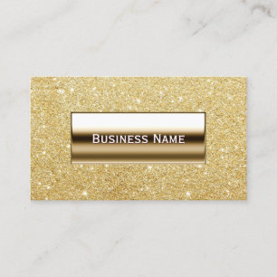 Moderne Gold Glitter Background Visitekaartje