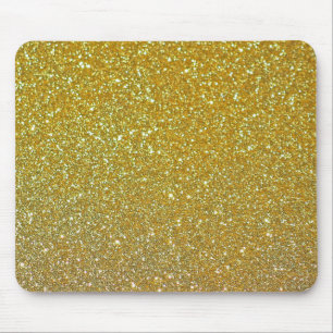 Moderne Gold Glitter Faux-Folie Muismat