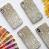 Moderne Gold Glitter Sparkles Personalized Name Case-Mate iPhone Case