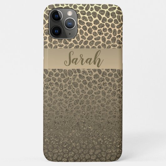 Moderne Gold Mosaic Animal Print Incipio iPhone Ca Case-Mate iPhone Case (Achterkant)