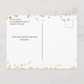 Moderne Gold Photo Afstuderen Aankondigingskaart (Achterkant)